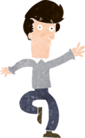 Cartoon eilender Mann png