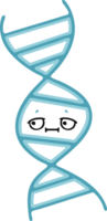 flat color retro cartoon of a DNA strand png