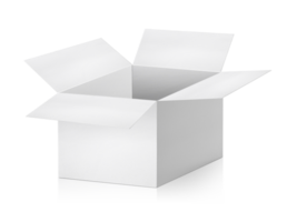 ouvert vide papier carton boîte, transparent Contexte png