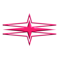 roze metalen y2k abstract element png