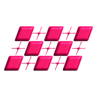 roze metalen y2k abstract element png