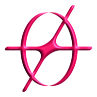 roze metalen y2k abstract element png