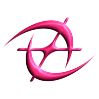 roze metalen y2k abstract element png