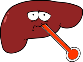 cartoon unhealthy liver png