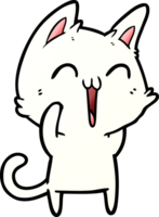 gato feliz de dibujos animados png