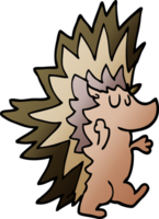 cartoon doodle spiky hedgehog png