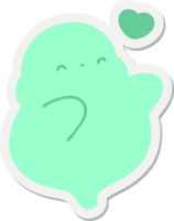 cute halloween ghost in love sticker png