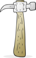 hand drawn cartoon hammer png