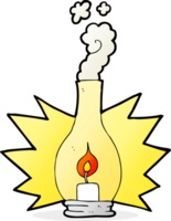 hand drawn cartoon old glass lantern png