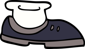 cartoon doodle shoe with sock png