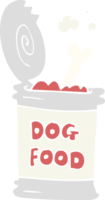 platt Färg illustration av hund mat png