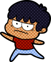 annoyed cartoon boy png