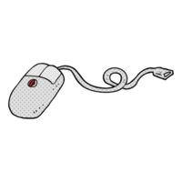 main tiré dessin animé ordinateur Souris png