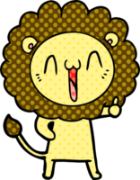 glücklicher Cartoon-Löwe png