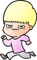 annoyed cartoon boy png