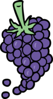 racimo de uvas de dibujos animados png