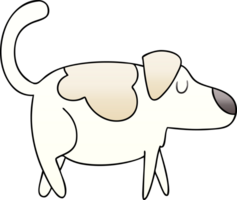 degradado sombreado peculiar dibujos animados perro png