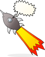 hand drawn speech bubble cartoon spaceship png