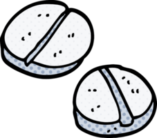 Cartoon-Doodle-Tabletten png