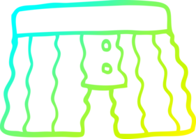 cold gradient line drawing of a cartoon underwear png