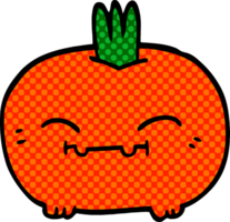 dessin animé doodle heureux légume racine png