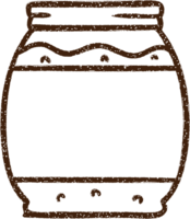 Jam Jar Charcoal Drawing png