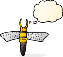 cartoon bug with thought bubble png