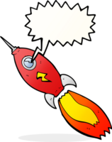 cartoon rocket with speech bubble png