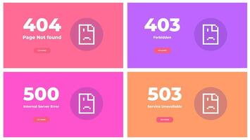 web error paginas diseño diseño vector
