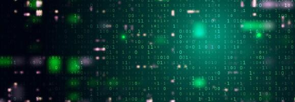 Abstract futuristic cyberspace with binary code. Matrix background vector
