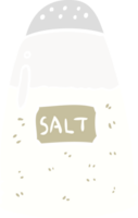 platt Färg stil tecknad serie salt png