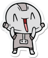 sticker of a cartoon robot png