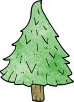 cartoon doodle christmas tree png