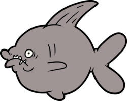 Cartoon hässlicher Fisch png