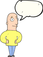 hand drawn comic book speech bubble cartoon content man png