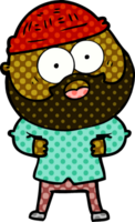 homme barbu de dessin animé png