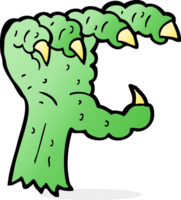 cartoon monster claw png