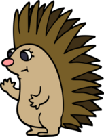 cartoon doodle spiky hedgehog png