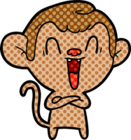 macaco rindo dos desenhos animados png