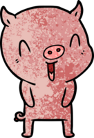 cerdo feliz de dibujos animados png