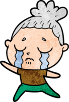 cartoon crying woman png