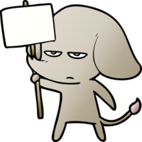 annoyed cartoon elephant png