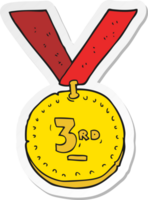 adesivo de uma medalha de esportes de desenho animado png