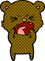 arrabbiato cartone animato orso png