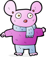 cartoon mouse in clothes png