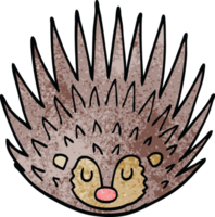 cartoon doodle spiky hedgehog png