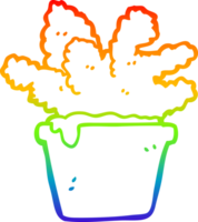 regenboog helling lijn tekening van een tekenfilm huis fabriek png