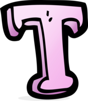 cartoon letter T png