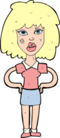 Cartoon harte Frau png