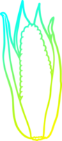 cold gradient line drawing of a organic corn png